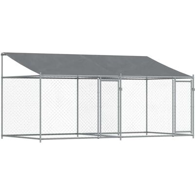 Jaula de perros vidaXL - 4x2x2 m Acero galvanizado Jaula de perros vidaXL - 4x2x2 m Acero galvanizado