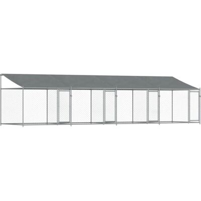 vidaXL Hundekasse 8x2x2m - Udendørs stålbur vidaXL Hundekasse 8x2x2m - Udendørs stålbur
