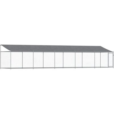 vidaXL Hondenkooi 10x2x2 m - Stalen buitenkooi vidaXL Hondenkooi 10x2x2 m - Stalen buitenkooi
