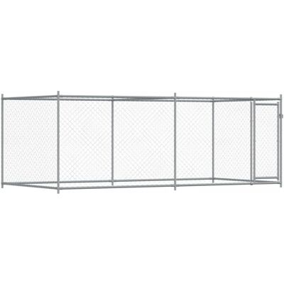 vidaXL Hundekäfig Grau 4x2x1.5 m Verzinkter Stahl - Hundekäfig vidaXL Hundekäfig Grau 4x2x1.5 m Verzinkter Stahl - Hundekäfig