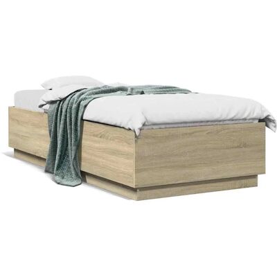 vidaXL 3209718 Bettgestell - Sonoma Eiche - Robuste Holzkonstruktion vidaXL 3209718 Bettgestell - Sonoma Eiche - Robuste Holzkonstruktion