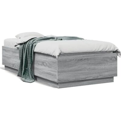 vidaXL 3209756 Graues Sonoma Bettgestell - Moderner minimalistischer Stil vidaXL 3209756 Graues Sonoma Bettgestell - Moderner minimalistischer Stil