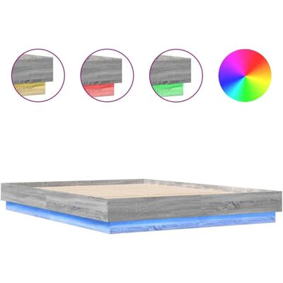 vidaXL Bed Frame met LED-verlichting - Voor 160x200 cm matras vidaXL Bed Frame met LED-verlichting - Voor 160x200 cm matras
