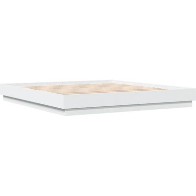 VidaXL Bed Frame 180x200 cm Wit - Ondersteuning voor Matras VidaXL Bed Frame 180x200 cm Wit - Ondersteuning voor Matras
