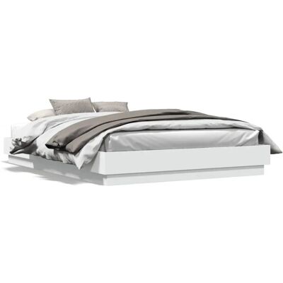 vidaXL Bed Frame Wit 150x200 cm - Bed Frame vidaXL Bed Frame Wit 150x200 cm - Bed Frame