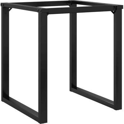 vidaXL Schwarze Gusseisen O-Form Tischbein - Tischbein vidaXL Schwarze Gusseisen O-Form Tischbein - Tischbein
