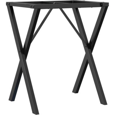 vidaXL Esszubehör X-förmige Tischbeine - 60x40x73 cm Gusseisen Schwarz vidaXL Esszubehör X-förmige Tischbeine - 60x40x73 cm Gusseisen Schwarz
