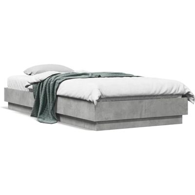 vidaXL 839598 Bettgestell - Holzwerkstoff, Beton Grau, 100x200 cm - Bettgestell vidaXL 839598 Bettgestell - Holzwerkstoff, Beton Grau, 100x200 cm - Bettgestell