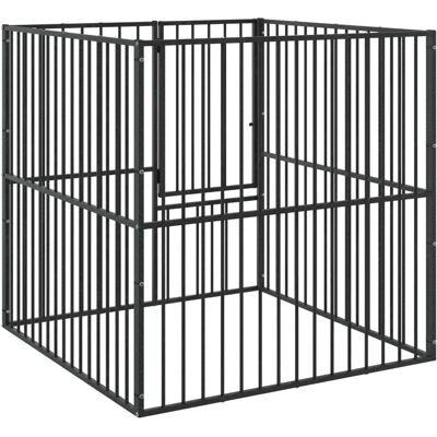 vidaXL Enclos pour chiens - Acier galvanisé - Petit espace - Publicité vidaXL Enclos pour chiens - Acier galvanisé - Petit espace - Publicité