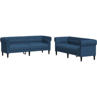 VidaXL 709782 Blau Wohnzimmermöbel-Set VidaXL 709782 Blau Wohnzimmermöbel-Set
