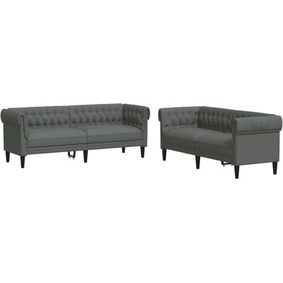 vidaXL 3209201 Grau Wohnzimmermöbel-Set - Wohnzimmermöbel vidaXL 3209201 Grau Wohnzimmermöbel-Set - Wohnzimmermöbel