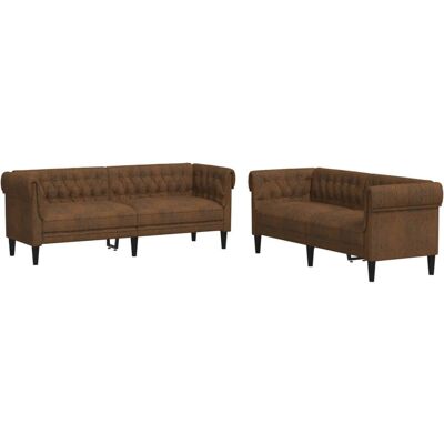 VidaXL 3209208 Wohnzimmermöbel-Set - Braun VidaXL 3209208 Wohnzimmermöbel-Set - Braun