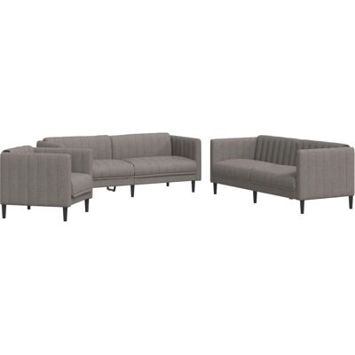Ensemble de meubles de salon VidaXL - Taupe - Canapé, Fauteuil, 2- et 3 places - Publicité Ensemble de meubles de salon VidaXL - Taupe - Canapé, Fauteuil, 2- et 3 places - Publicité