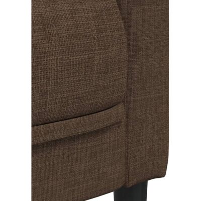 Ensemble de Canapés en Tissu 2 Pièces - Marron - Sofa Set - Publicité Ensemble de Canapés en Tissu 2 Pièces - Marron - Sofa Set - Publicité