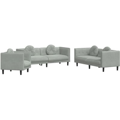 Ensemble de Meubles de Salon VidaXL 3209247 - Canapé, Fauteuil, 3 Coussins - Publicité Ensemble de Meubles de Salon VidaXL 3209247 - Canapé, Fauteuil, 3 Coussins - Publicité
