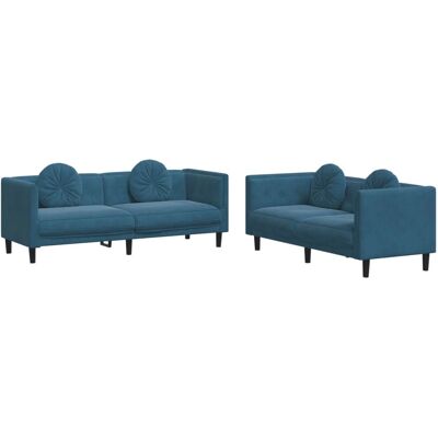 VidaXL 3209255 Ensemble de Meubles Salón - Bleu - Publicité VidaXL 3209255 Ensemble de Meubles Salón - Bleu - Publicité