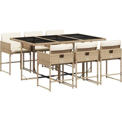 vidaXL Tuin Eetset 7-delig met Kussens - Buitenmeubilair vidaXL Tuin Eetset 7-delig met Kussens - Buitenmeubilair