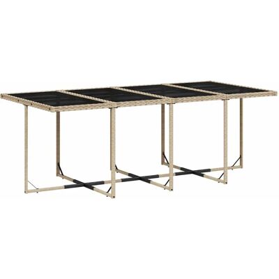 Ensemble de Salle à Manger de Jardin avec Coussins Beige - Mobilier d'Extérieur - Publicité Ensemble de Salle à Manger de Jardin avec Coussins Beige - Mobilier d'Extérieur - Publicité