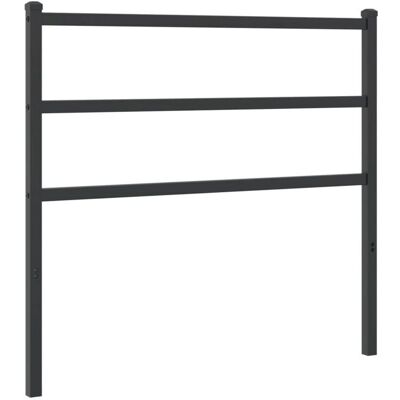 vidaXL Schwarzes Metall-Kopfteil 107 cm - Kopfteil vidaXL Schwarzes Metall-Kopfteil 107 cm - Kopfteil