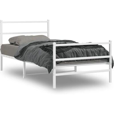 vidaXL Metallbettgestell mit Kopf- und Fußteil - Bett Typ vidaXL Metallbettgestell mit Kopf- und Fußteil - Bett Typ