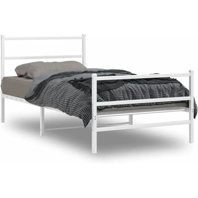 vidaXL Metallbett mit Kopf- und Fußteil - Betttyp vidaXL Metallbett mit Kopf- und Fußteil - Betttyp