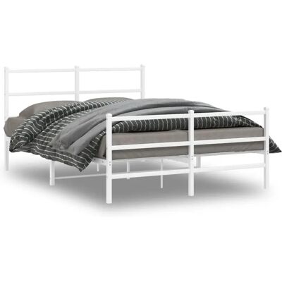 vidaXL Metallbett mit Kopf- und Fußteil - Bettgestell vidaXL Metallbett mit Kopf- und Fußteil - Bettgestell
