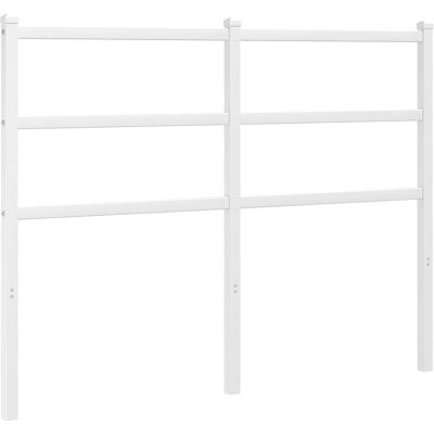 vidaXL 120 cm Valkoinen metallipääty - Pääty vidaXL 120 cm Valkoinen metallipääty - Pääty