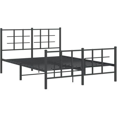 vidaXL metallinen sängynrunko päätyllä - 140x190 cm patjalle vidaXL metallinen sängynrunko päätyllä - 140x190 cm patjalle