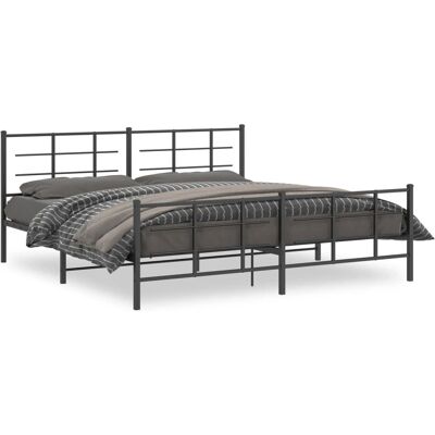 vidaXL Metallbett mit Kopfteil - Bettart vidaXL Metallbett mit Kopfteil - Bettart