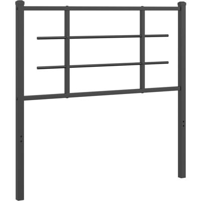 vidaXL Metallinen Sängynpääty Musta 107 cm - Sängynpääty vidaXL Metallinen Sängynpääty Musta 107 cm - Sängynpääty