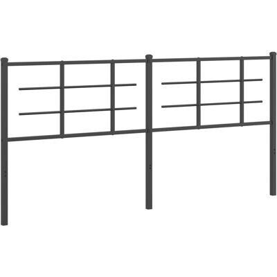 vidaXL Metallinen sängynpääty musta 180 cm - Pääty vidaXL Metallinen sängynpääty musta 180 cm - Pääty