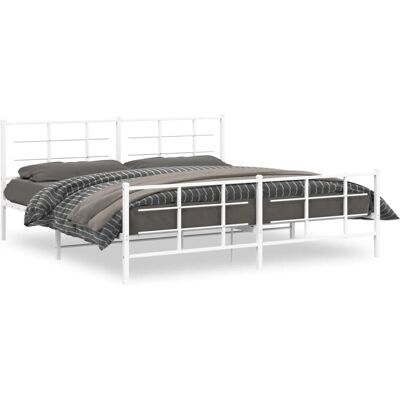 vidaXL Metallbett mit Kopfteil - Bettart vidaXL Metallbett mit Kopfteil - Bettart