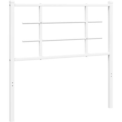 vidaXL Sänggavel Valkoinen - Metallinen Sänggavel - 100 cm vidaXL Sänggavel Valkoinen - Metallinen Sänggavel - 100 cm