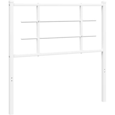 vidaXL 107 cm Valkoinen Metallipääty - Pääty vidaXL 107 cm Valkoinen Metallipääty - Pääty