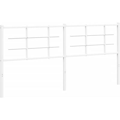 vidaXL 193 cm White Metal Headboard - Headboard vidaXL 193 cm White Metal Headboard - Headboard