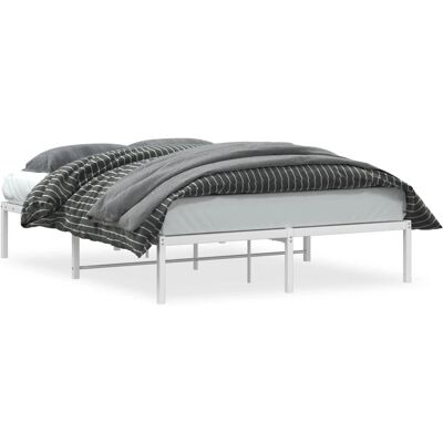 vidaXL 373674 Bedframe Wit 140x200cm - Bedframe vidaXL 373674 Bedframe Wit 140x200cm - Bedframe