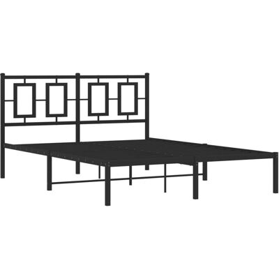 vidaXL Sänkyrakenne 374242 - Metalli, Musta, 140x200cm - Sänky vidaXL Sänkyrakenne 374242 - Metalli, Musta, 140x200cm - Sänky