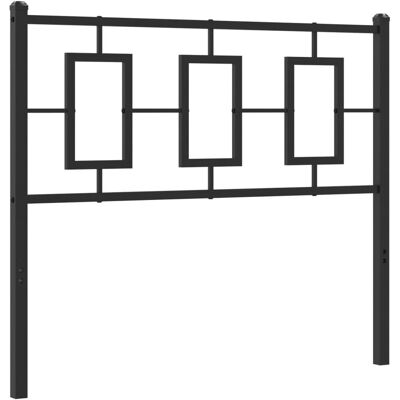 vidaXL Metaal Hoofdbord Zwart 100 cm - Hoofdbord vidaXL Metaal Hoofdbord Zwart 100 cm - Hoofdbord