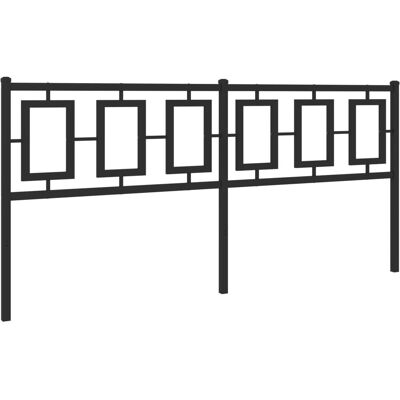 vidaXL Kopfteil Metall Schwarz - Kopfteil - Schwarz - 193 cm vidaXL Kopfteil Metall Schwarz - Kopfteil - Schwarz - 193 cm