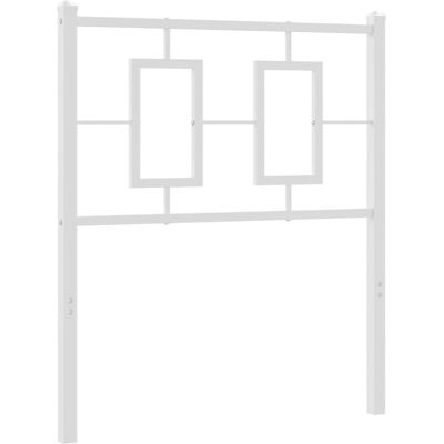 vidaXL Valkoinen sängynpääty - Sängynpääty 80 cm - Tyylikäs metallisuunnittelu vidaXL Valkoinen sängynpääty - Sängynpääty 80 cm - Tyylikäs metallisuunnittelu