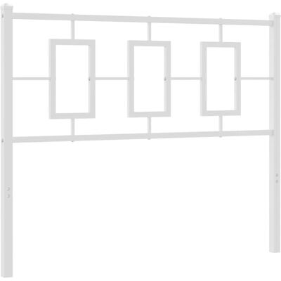 vidaXL Wit hoofdbord - Voor 120cm bed - Elegant stalen ontwerp vidaXL Wit hoofdbord - Voor 120cm bed - Elegant stalen ontwerp