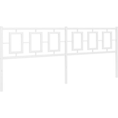 vidaXL Hoofdbord - 200 cm - Wit - Hoofdbord vidaXL Hoofdbord - 200 cm - Wit - Hoofdbord