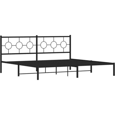 vidaXL Sänkykehys - 200x200cm Musta Teräs - Tuki ja Säilytys vidaXL Sänkykehys - 200x200cm Musta Teräs - Tuki ja Säilytys