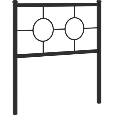 vidaXL Sängynpääty Metallinen Musta 80 cm - Sängynpääty - Vuodevarusteet vidaXL Sängynpääty Metallinen Musta 80 cm - Sängynpääty - Vuodevarusteet