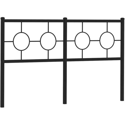 vidaXL Metaalhoofdbord Zwart 150 cm - Hoofdbord vidaXL Metaalhoofdbord Zwart 150 cm - Hoofdbord