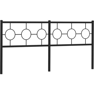 vidaXL Hoofdbord Zwart - Voor 180 cm Bed - Stalen Frame vidaXL Hoofdbord Zwart - Voor 180 cm Bed - Stalen Frame
