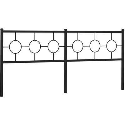 vidaXL Kopfteil Metall Schwarz 200 cm - Kopfteil vidaXL Kopfteil Metall Schwarz 200 cm - Kopfteil