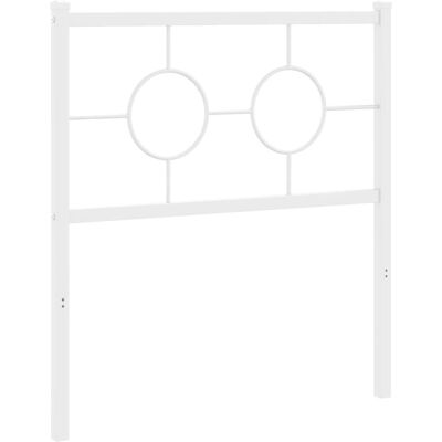 vidaXL Kopfteile Weiß - Kopfteil - Stahl - 80 cm vidaXL Kopfteile Weiß - Kopfteil - Stahl - 80 cm
