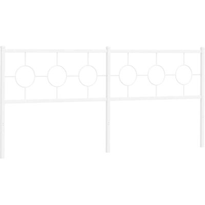 vidaXL Kopfteil - Weiß - 200cm - Bettkopfteil vidaXL Kopfteil - Weiß - 200cm - Bettkopfteil