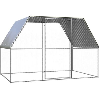 vidaXL Kura Złota i Srebrna 3x2x2 m Ocynkowane Stal - Kurnik vidaXL Kura Złota i Srebrna 3x2x2 m Ocynkowane Stal - Kurnik
